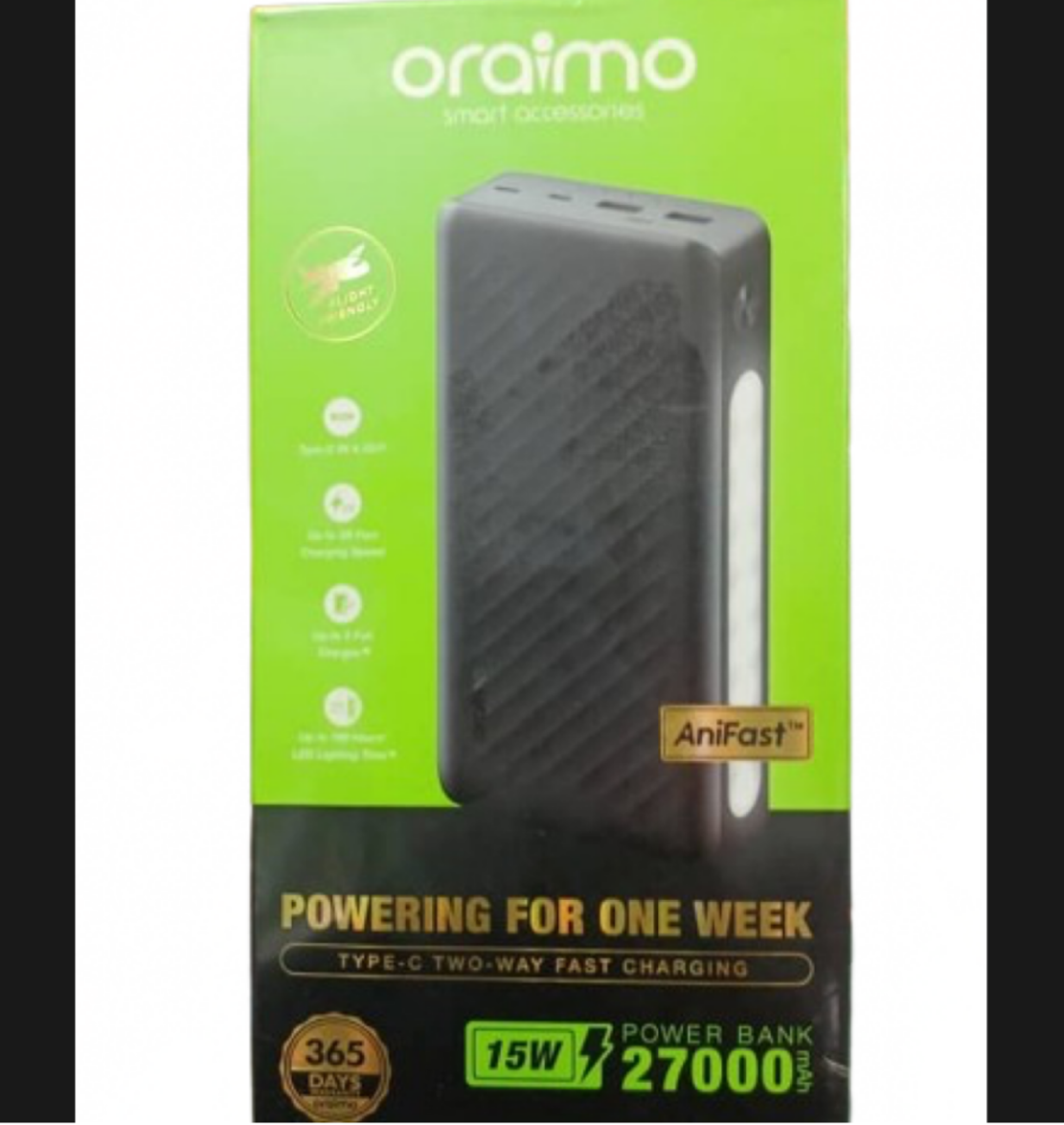 27,000 oraimo powerbank