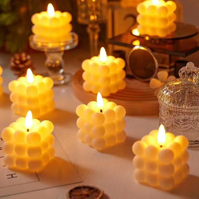 Bubble cube Flameless Candle